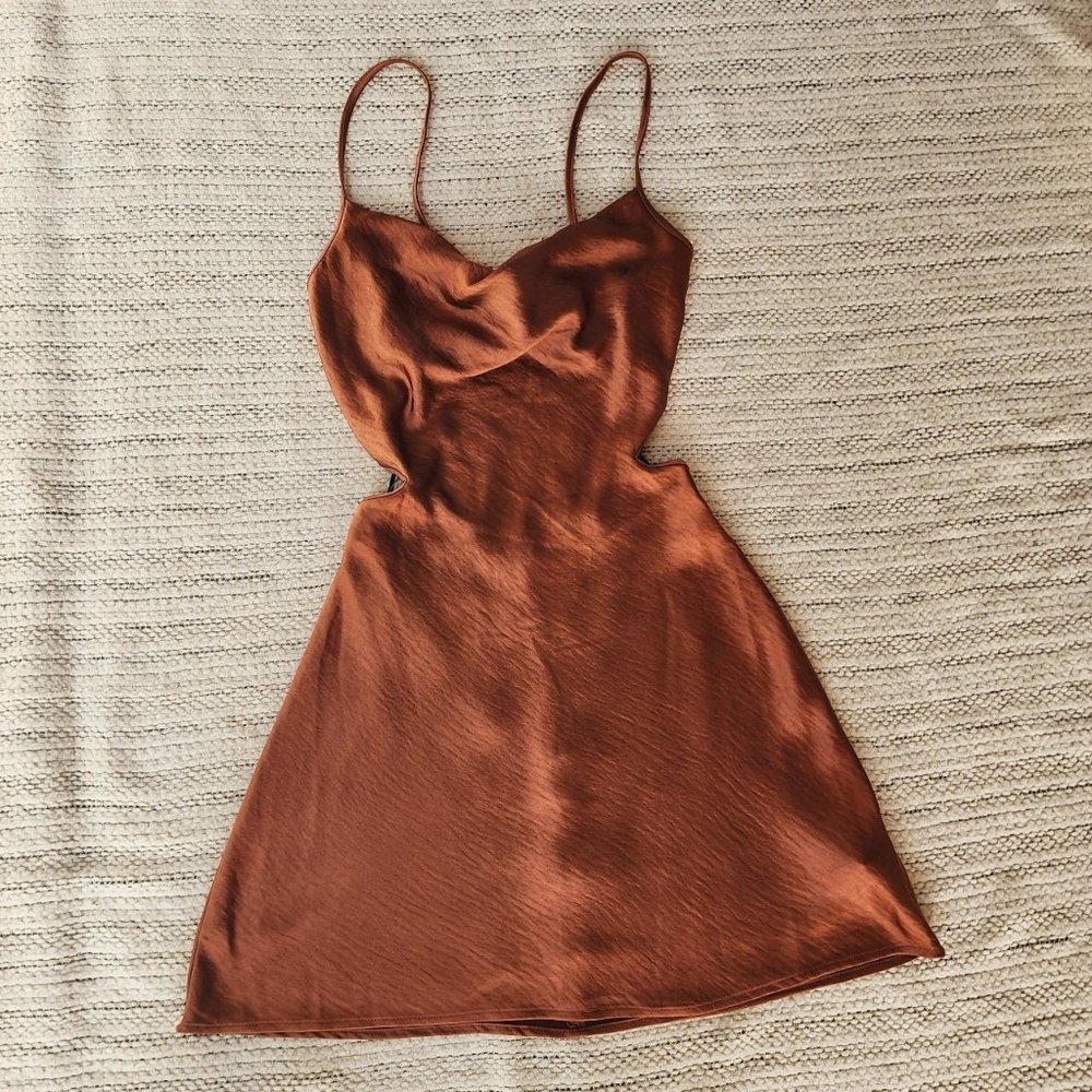 F21 fit and flare cut out dress NWT